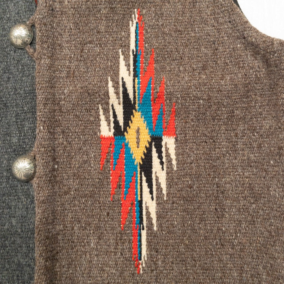TRUJILLO’S CHIMAYO 3COLORS VEST(BROWN,GREY,BLACK)