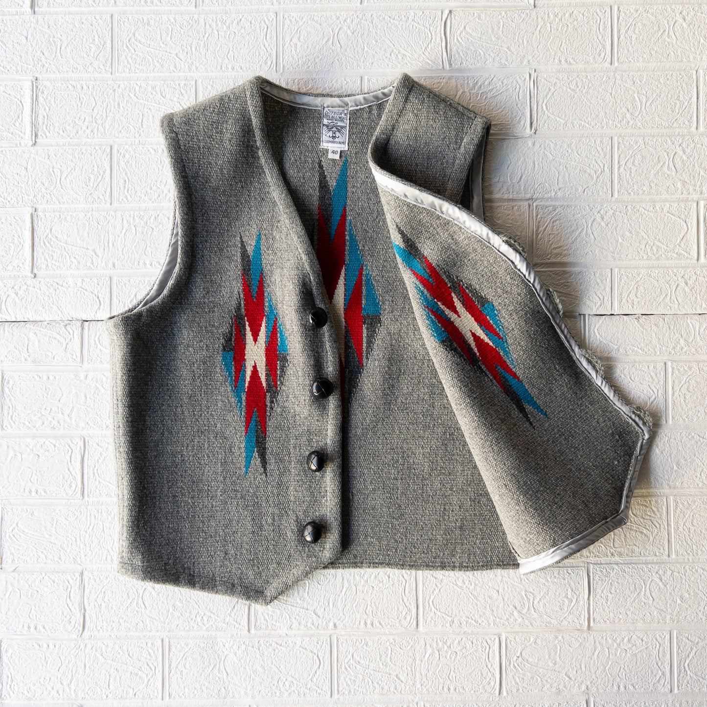 ORTEGA’S CHIMAYO VEST GRAY (SIZE40)