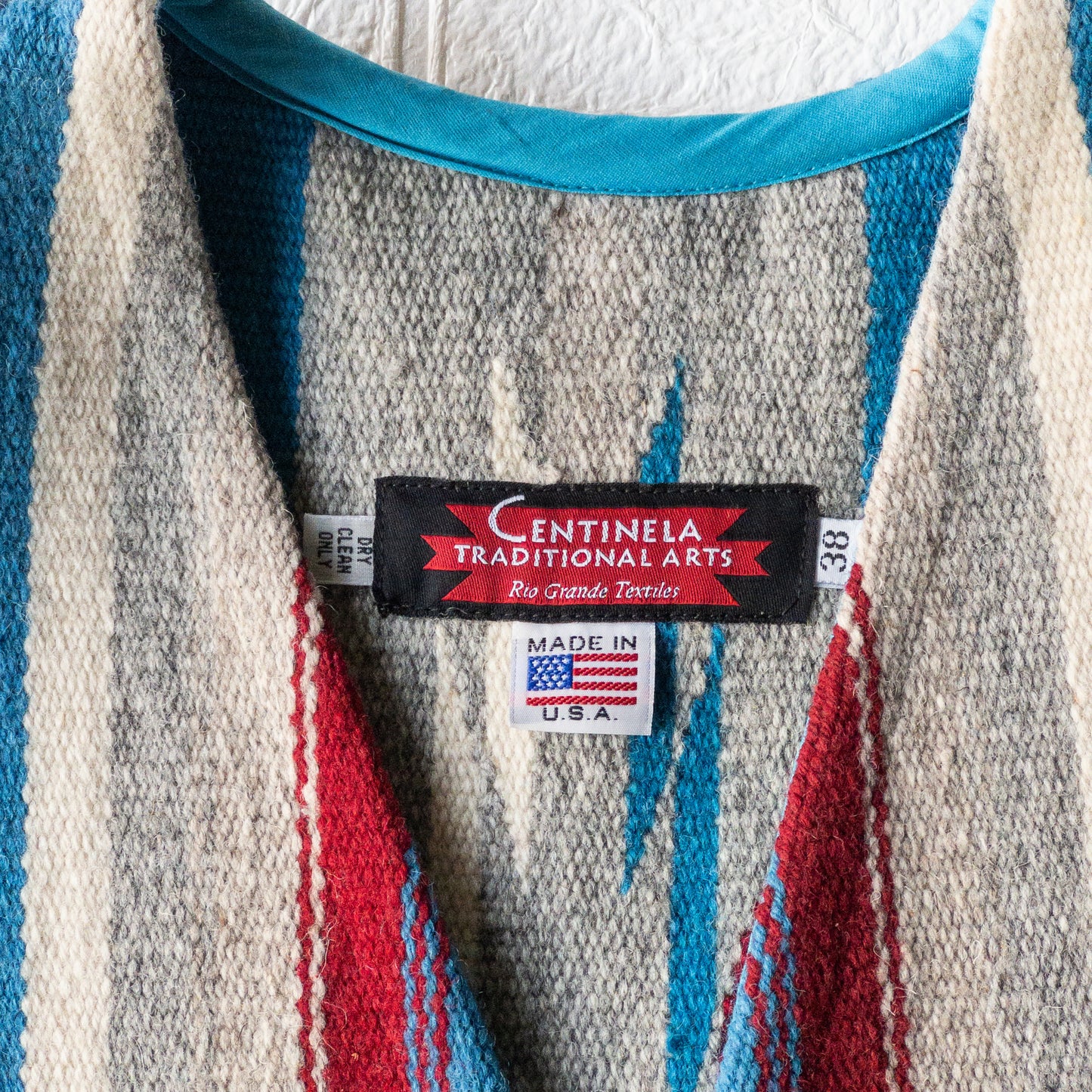 CENTINELA CHIMAYO TURQUOIS BLUE VEST (SIZE38)var.1