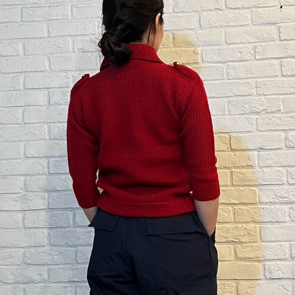 BRITISH WOMEN’S KNIT 1950'S VINTAGE(RED)