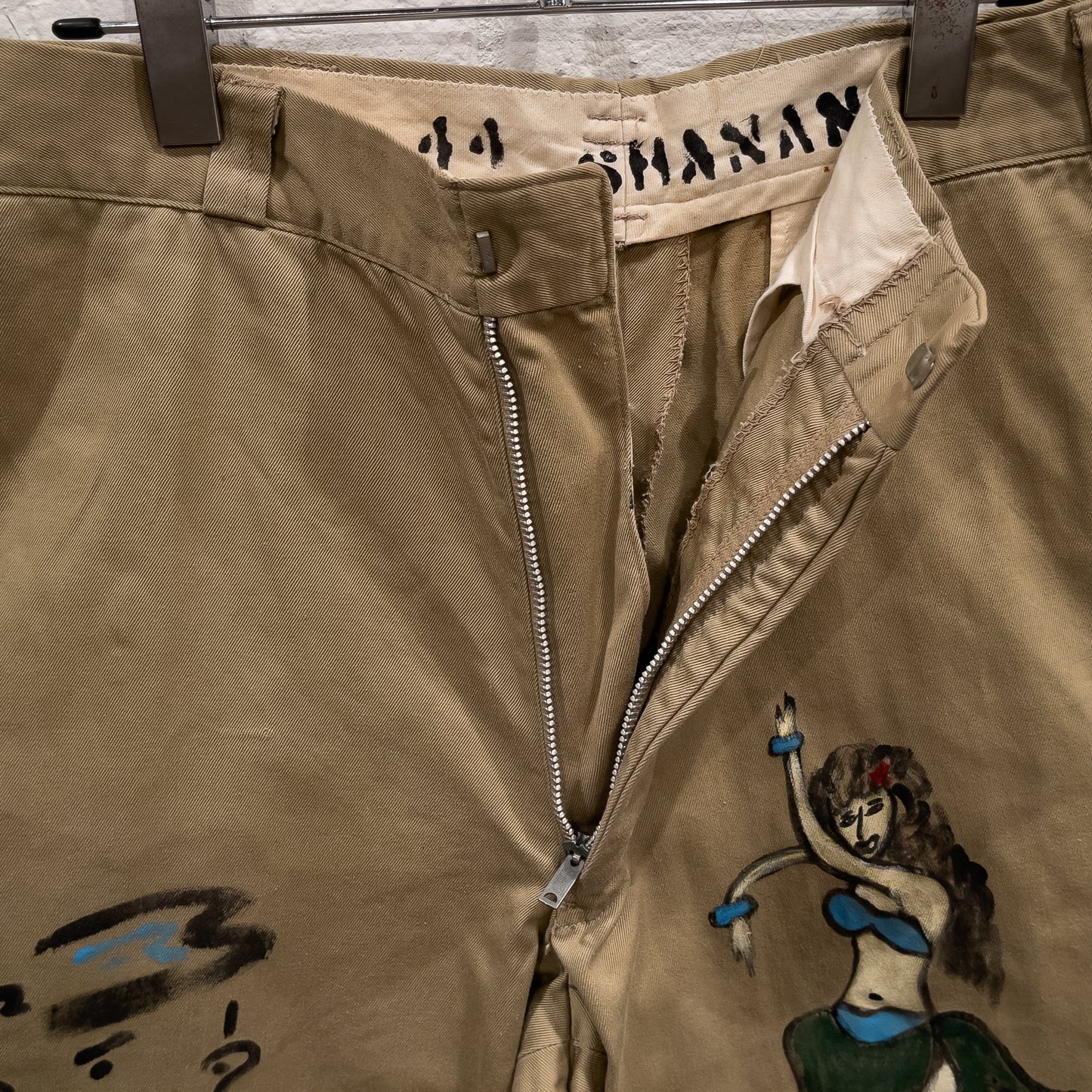 SHANANAMIL GYPSY USN PINUP HAND DRAWN CHINO PANTS VINTAGE VAR.3
