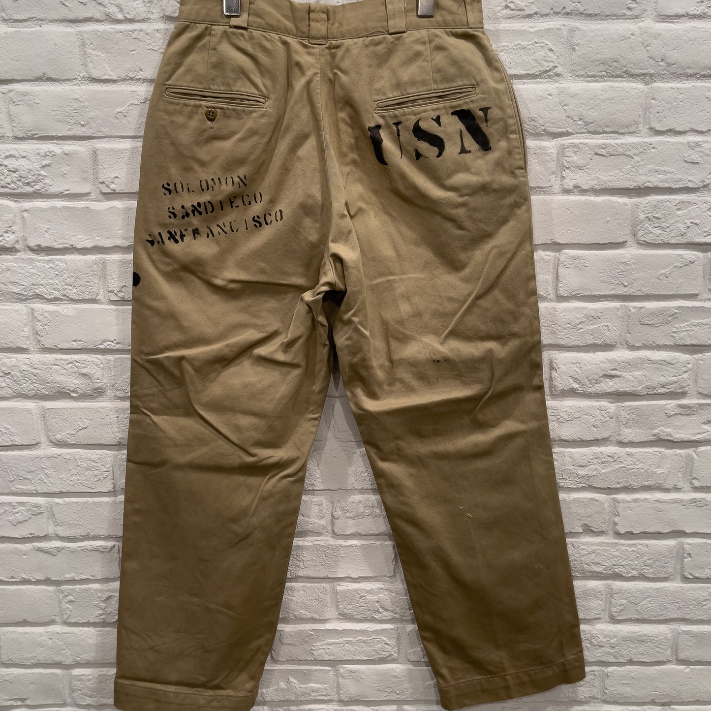 SHANANAMIL GYPSY USN PINUP HAND DRAWN CHINO PANTS VINTAGE VAR.3