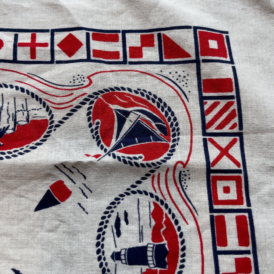 UNIQUE PRINT BANDANA 1960'S VINTAGE