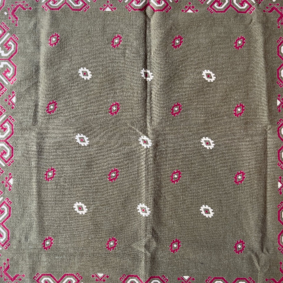 RARE COLOR & PRINT VINTAGE BANDANA 1950'S VINTAGE