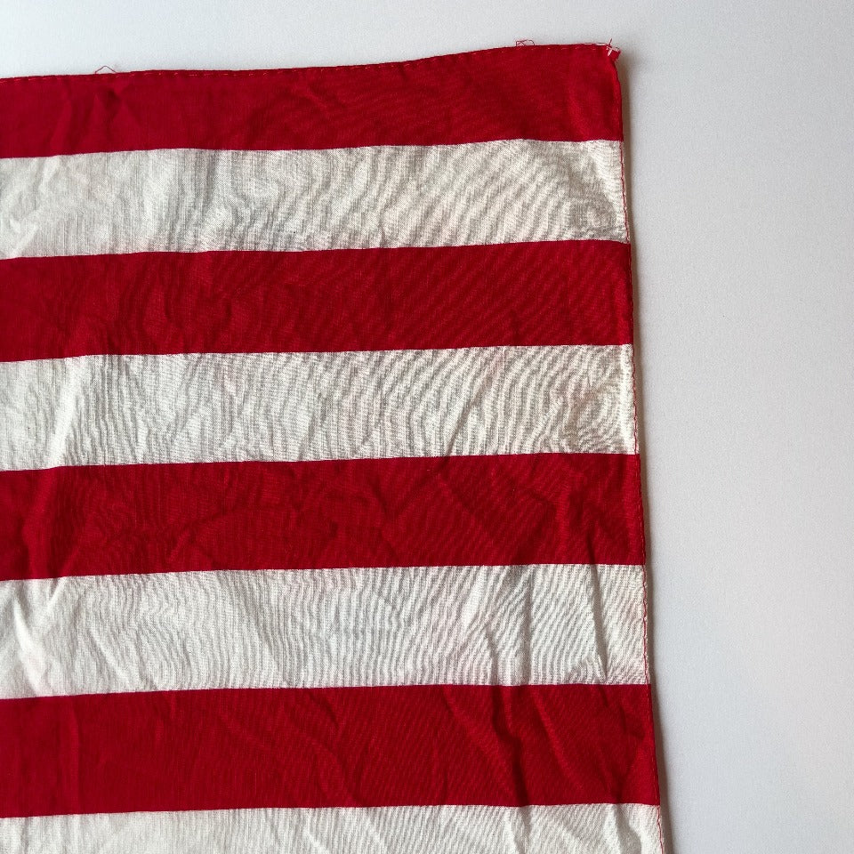 AMERICAN FLAG BANDANA 1960'S ALMOST DEAD STOCK
