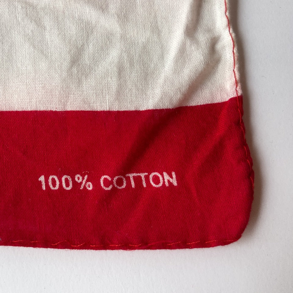 AMERICAN FLAG BANDANA 1960'S ALMOST DEAD STOCK