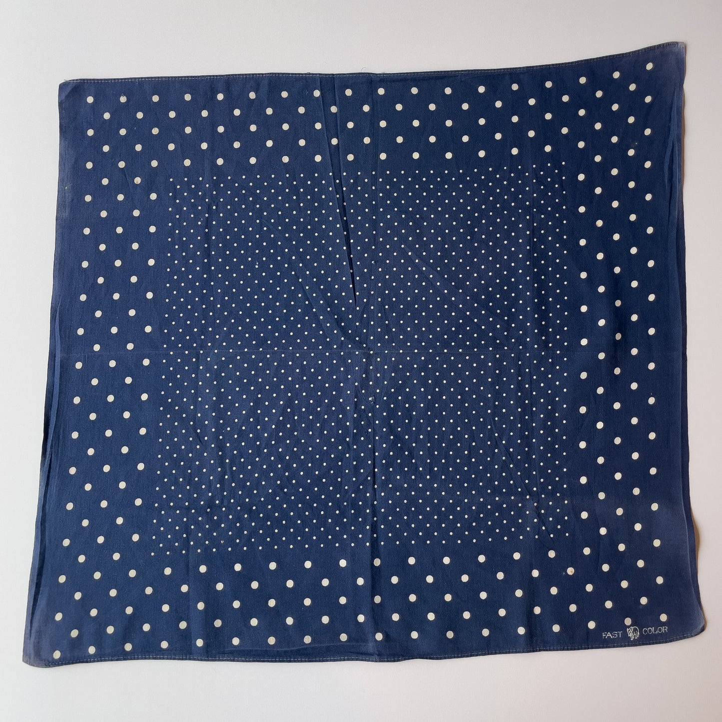 ELEPHANT BRAND POLKA DOT BANDANA VINTAGE 1940'S