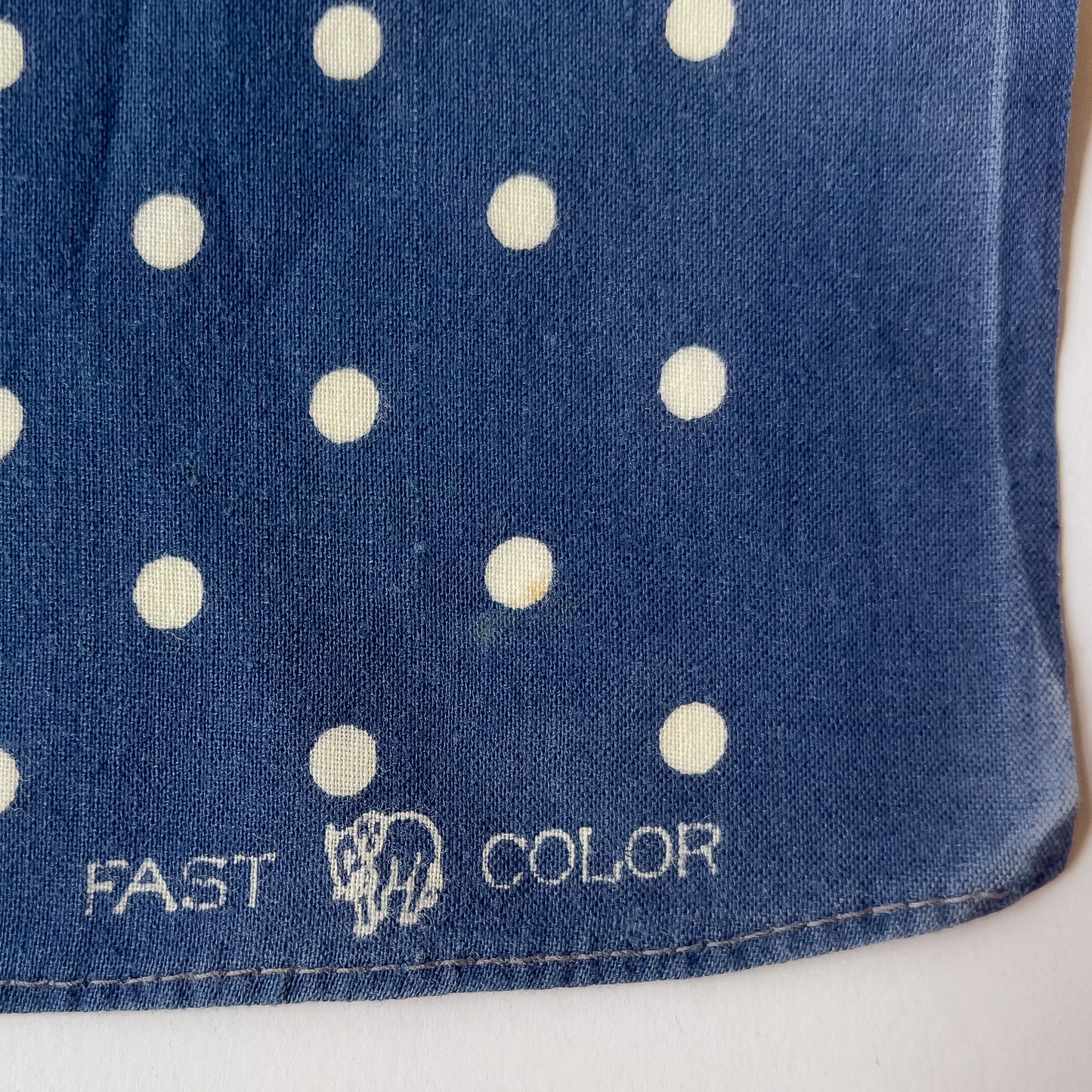 ELEPHANT BRAND POLKA DOT BANDANA VINTAGE 1940'S