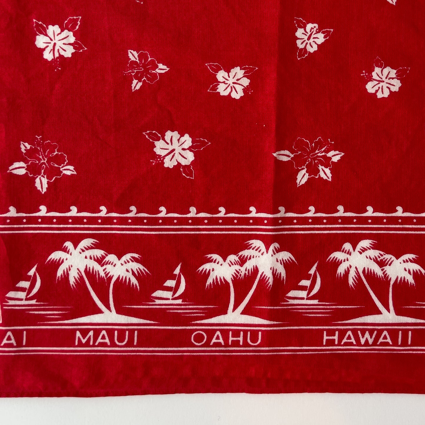 RARE HAWAII TROPICAL BANDANA 1950'S VINTAGE