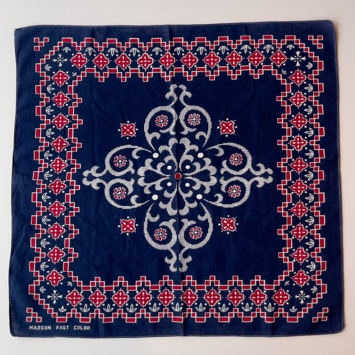 HADSON BANDANA 1930-40'S VINTAGE *SUPER RARE