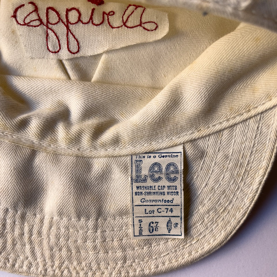LEE COTTON HBT WORK CAP 1950'S DEAD STOCK