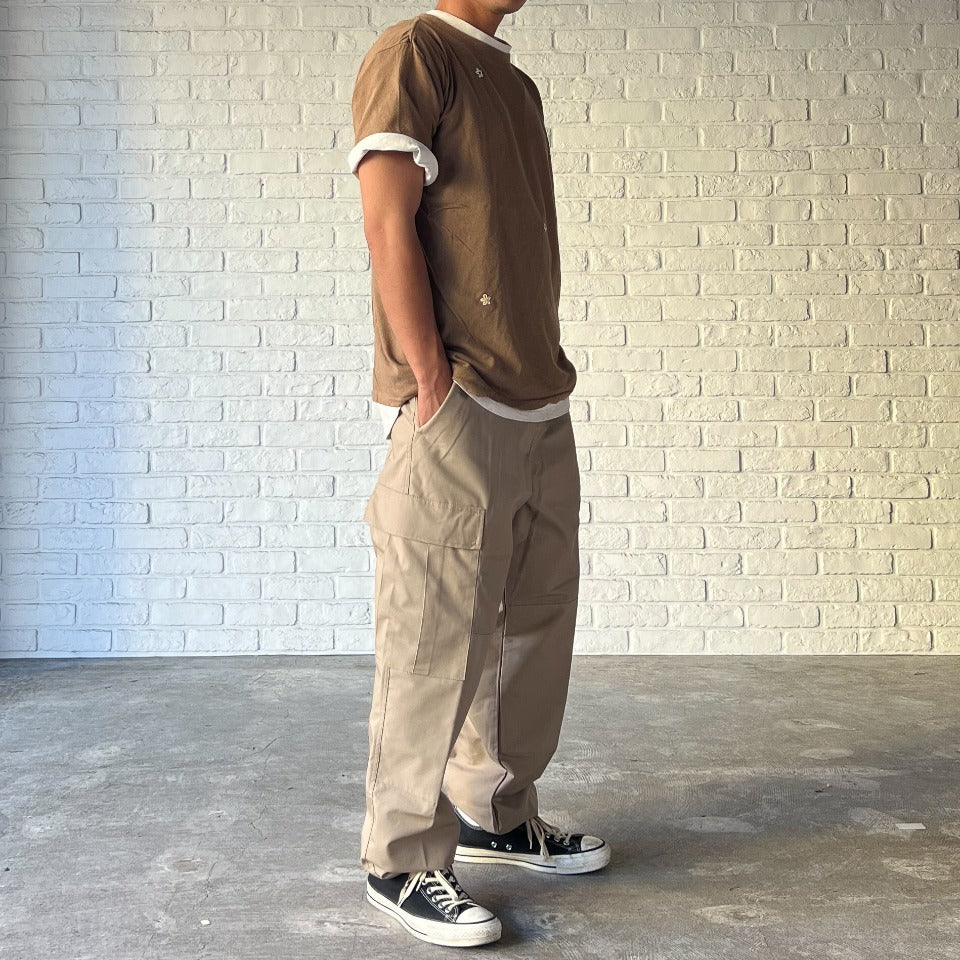 US ARMY BDU RIPSTOP CARGO PANTS 1980'S(P65,C35/KHAKI)
