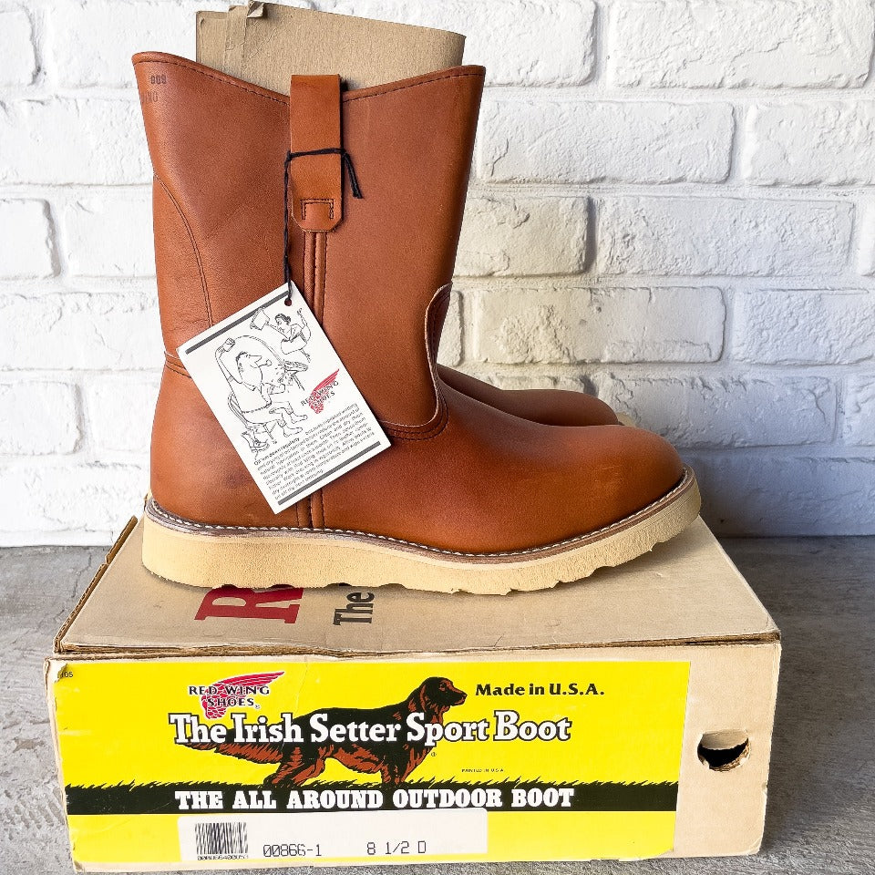 RED WING 866-1 PECOS BOOTS NOS 1980'S DEAD STOCK