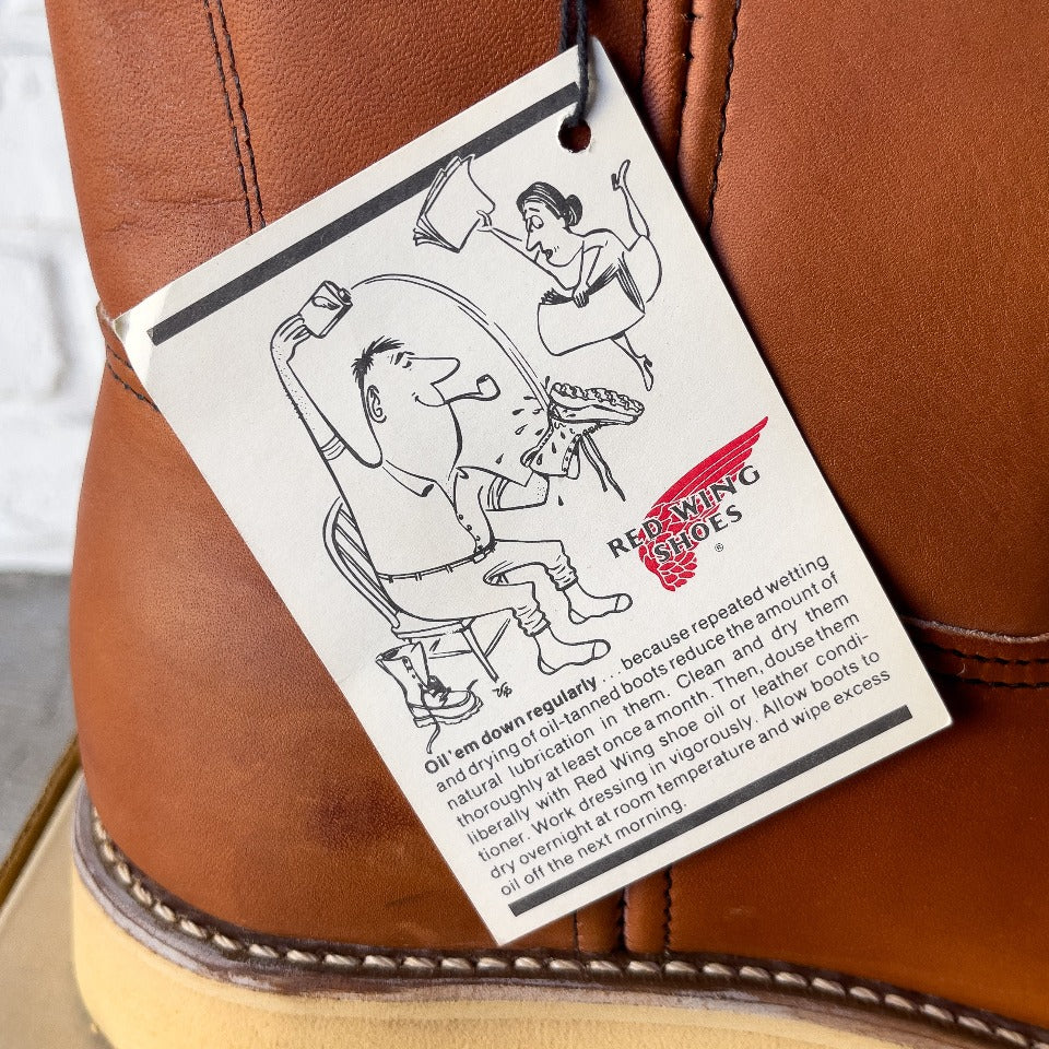 RED WING 866-1 PECOS BOOTS NOS 1980'S DEAD STOCK