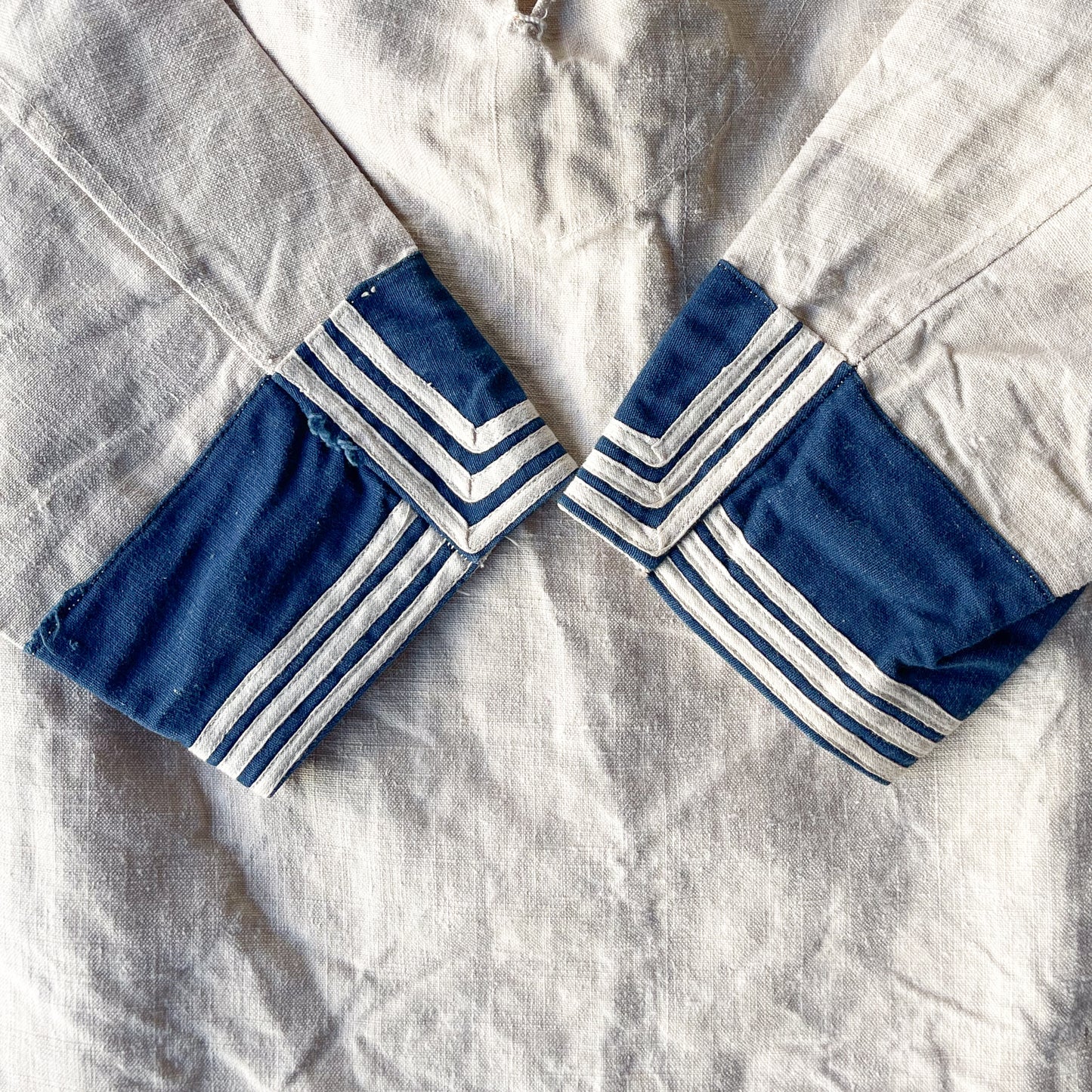 FRENCH NAVY LINEN SAILOR SHIRTS VINTAGE 1923