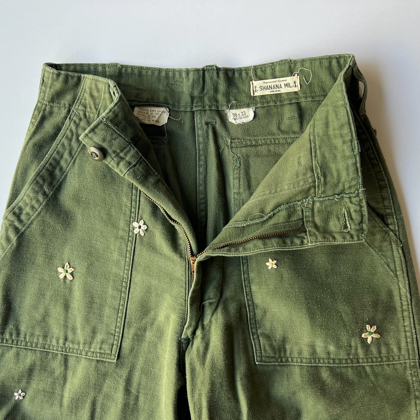 SHANANA MIL DAISY® US ARMY COTTON SATEEN BAKER PANTS(OG107)var.4