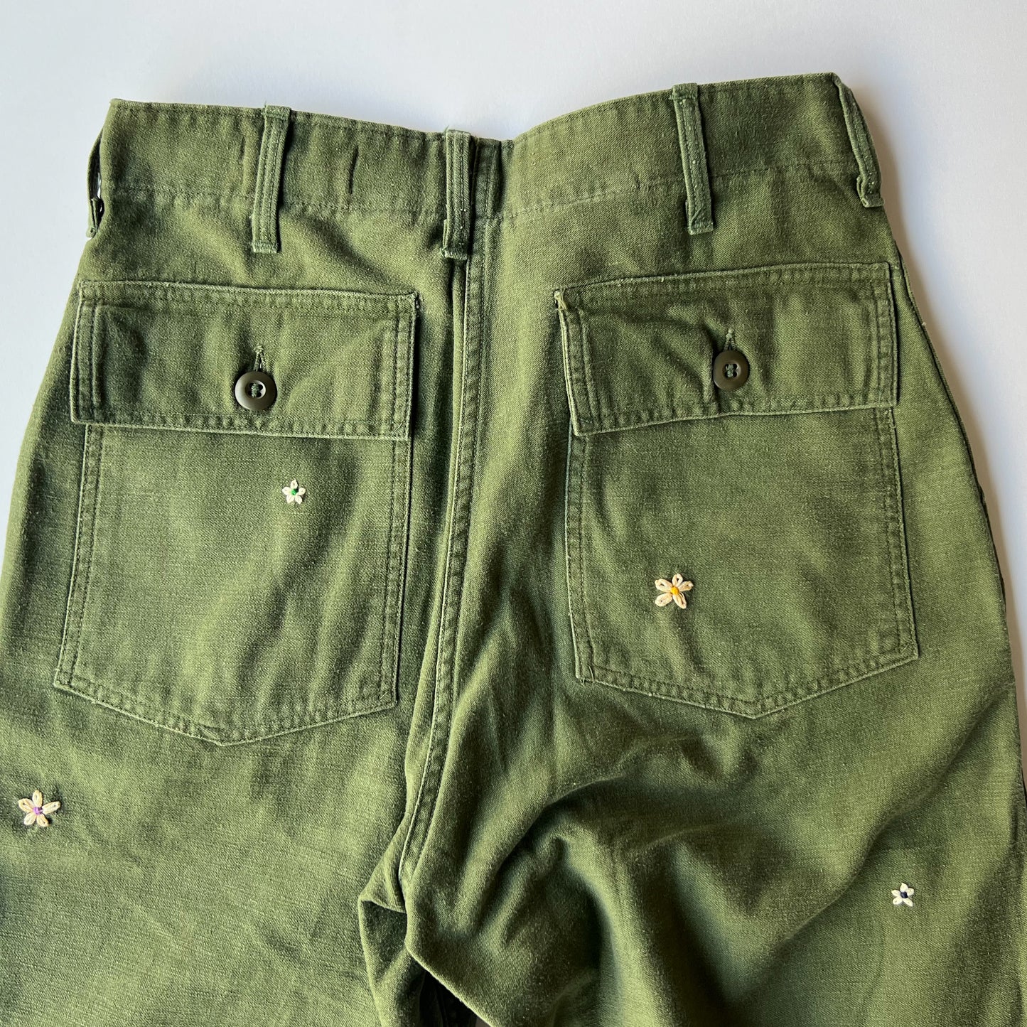 SHANANA MIL DAISY® US ARMY COTTON SATEEN BAKER PANTS(OG107)var.4