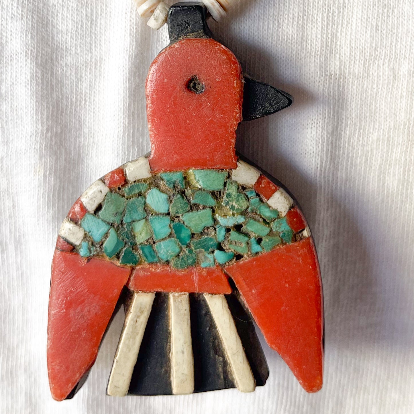 SANTO DOMINGO BATTERY BIRD NECKLACES THUNDERBIRD 1930'S ①