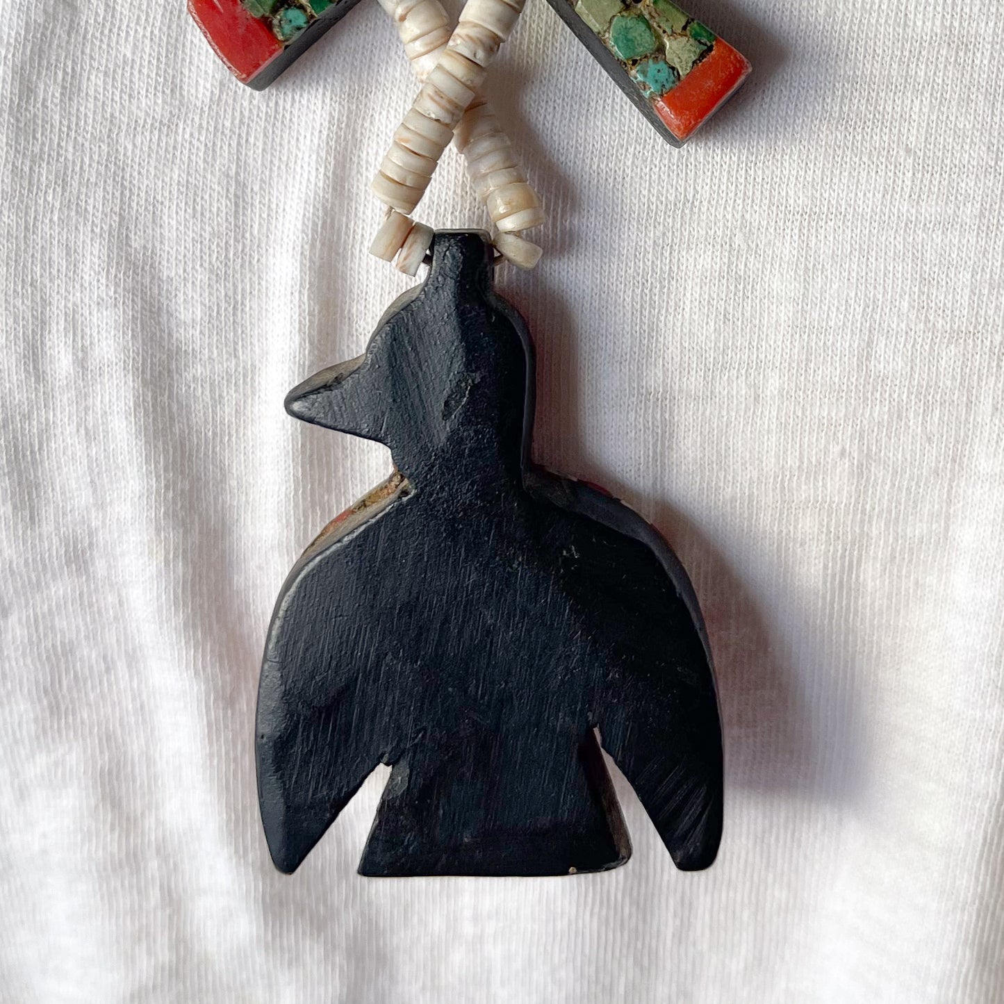 SANTO DOMINGO BATTERY BIRD NECKLACES THUNDERBIRD 1930'S ①