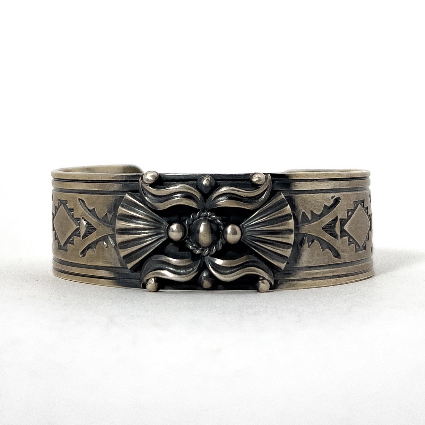 NAVAJO SILVER BRACELET by DELBERT GORDON – WANDERER