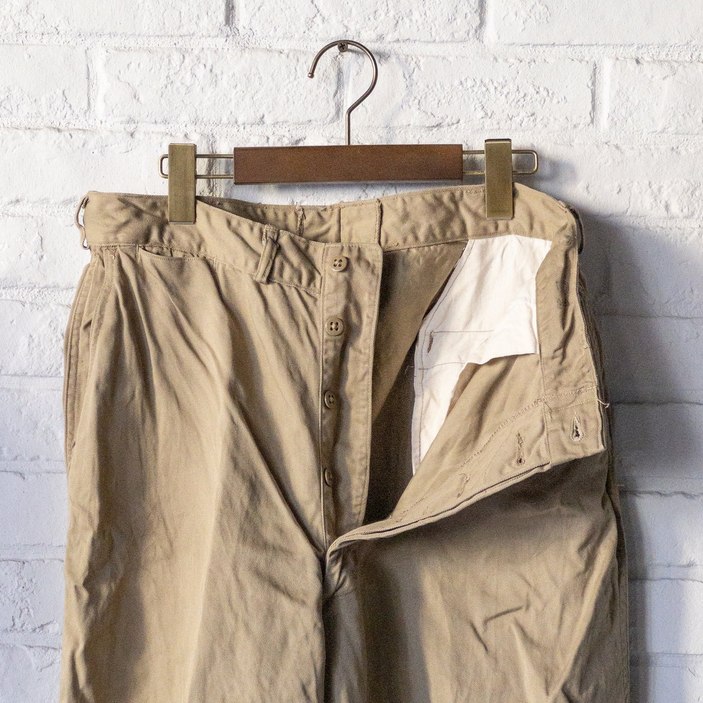 US ARMY M51 LIGHT WEIGHT CHINO TROUSERS PANTS 52'S ALMOST DEAD STOCK