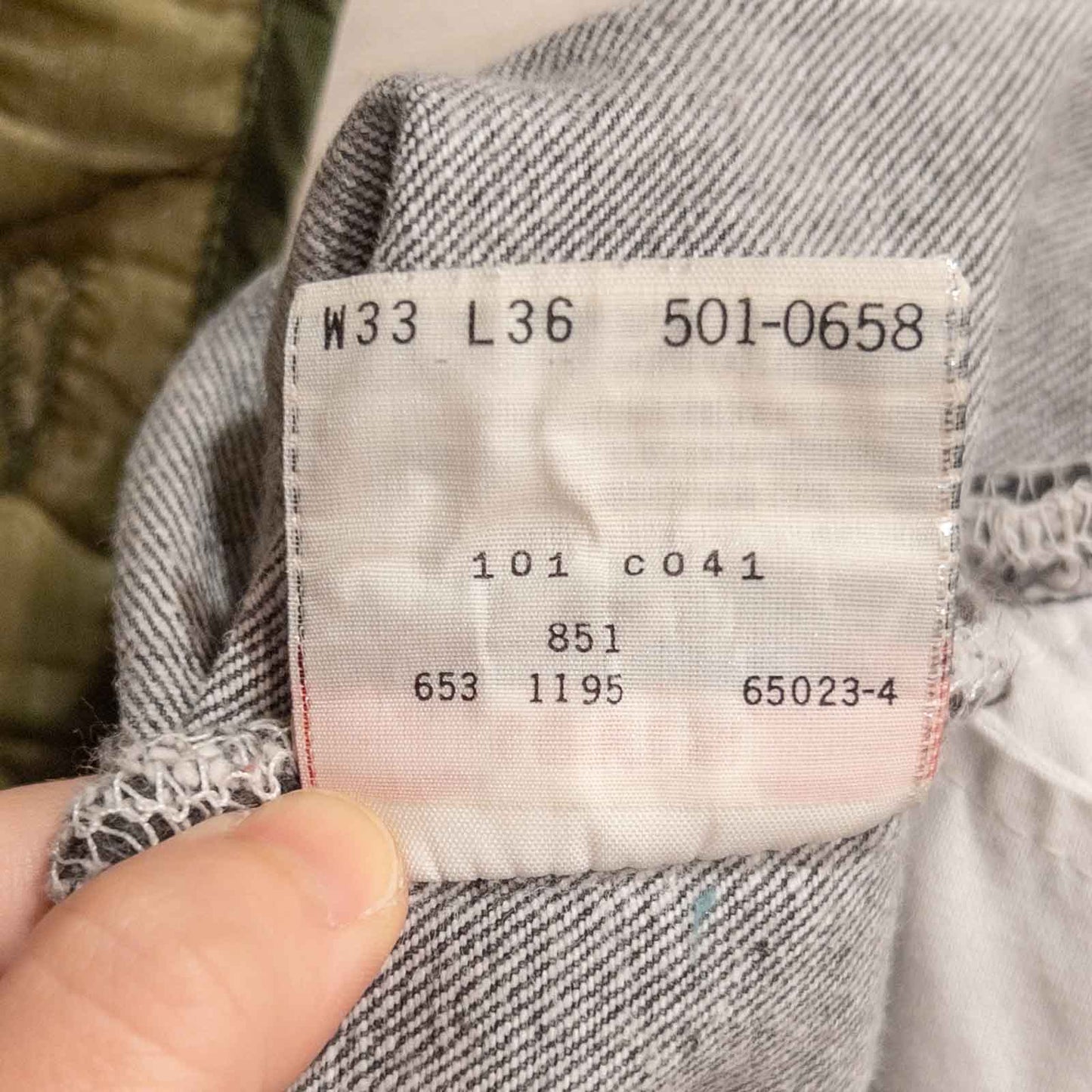 LEVI'S 501 BLACK 90's VINTAGE (W33L30)