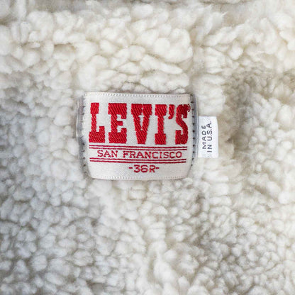 LEVI’S 70608 BOA DENIM JACKET (36R)  DEAD STOCK 80's