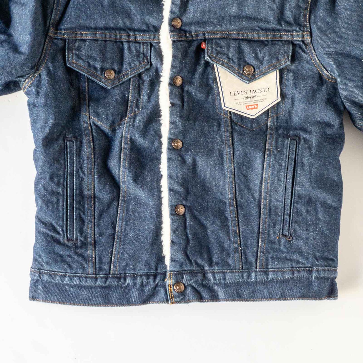 LEVI’S 70608 BOA DENIM JACKET (36R)  DEAD STOCK 80's