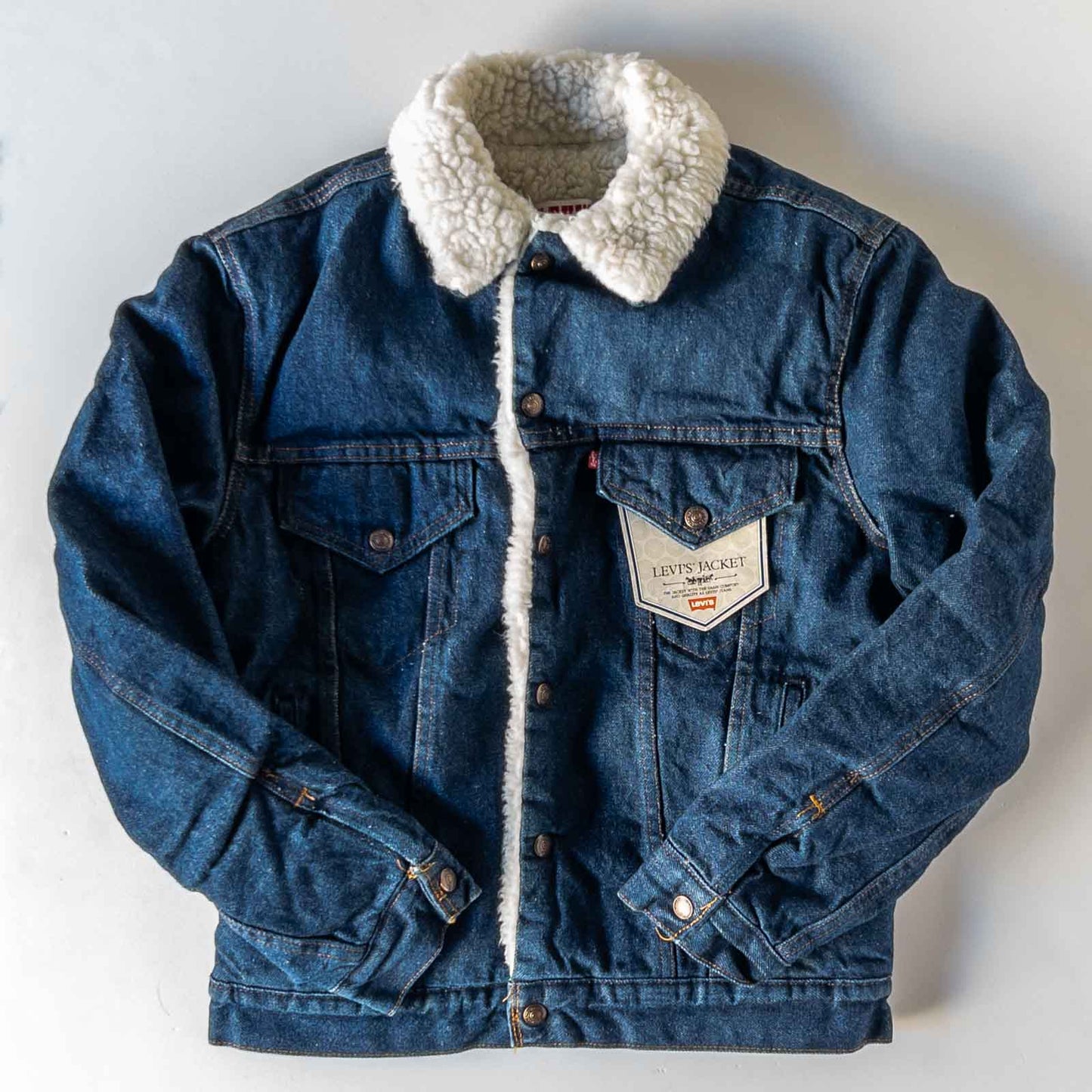 LEVI’S 70608 BOA DENIM JACKET (36R)  DEAD STOCK 80's
