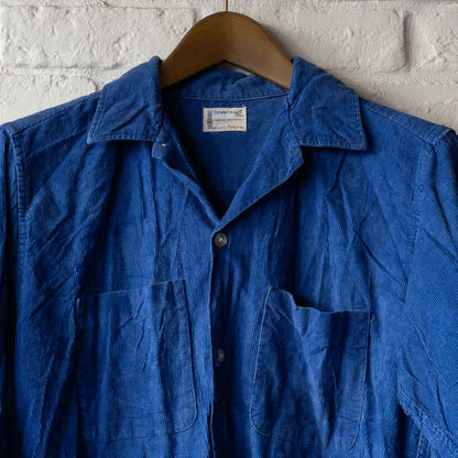 TOWN CRAFT BLUE CORDUROY SHIRTS 50'S VINTAGE (15.5)
