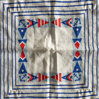 GERMANY MARITIME SIGNAL FLAGS BIG BANDANA 1960's VINTAGE