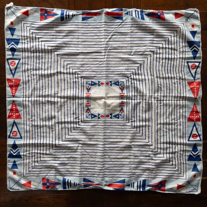 GERMANY MARITIME SIGNAL FLAGS BIG BANDANA 1960's VINTAGE