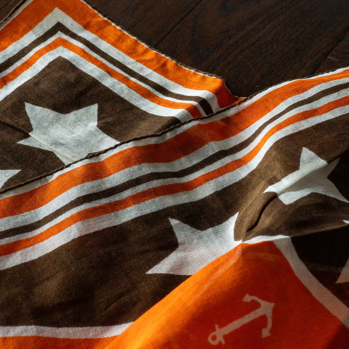 EUROP VINTAGE STAR BROWN BANDANA 1960's VINTAGE