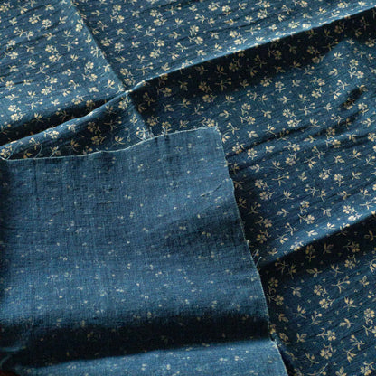 USA INDIGO CALICO BANDANA 1900'S VINTAGE