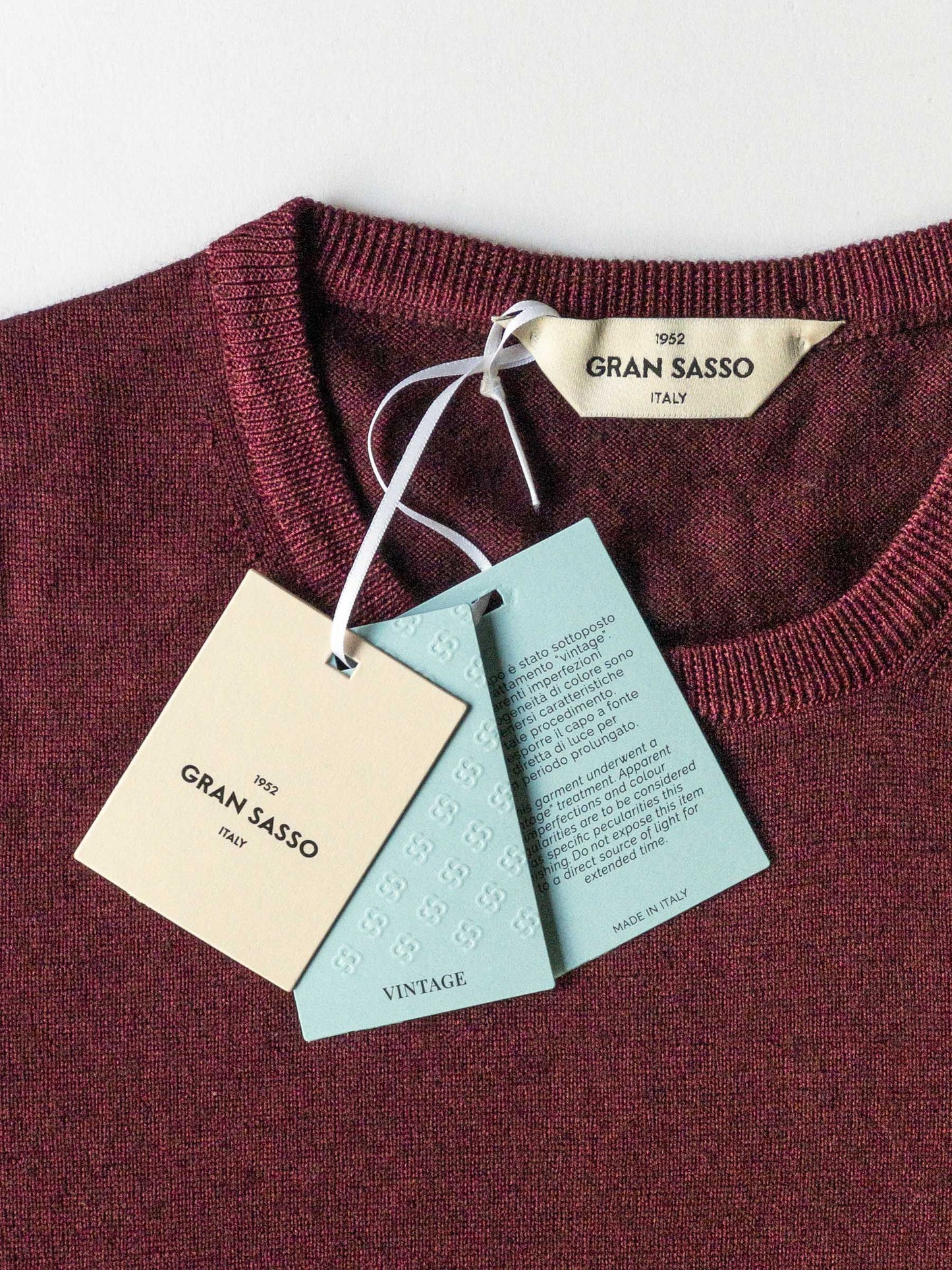 GRAN SASSO CREW NECK KNIT ”VINTAGE”