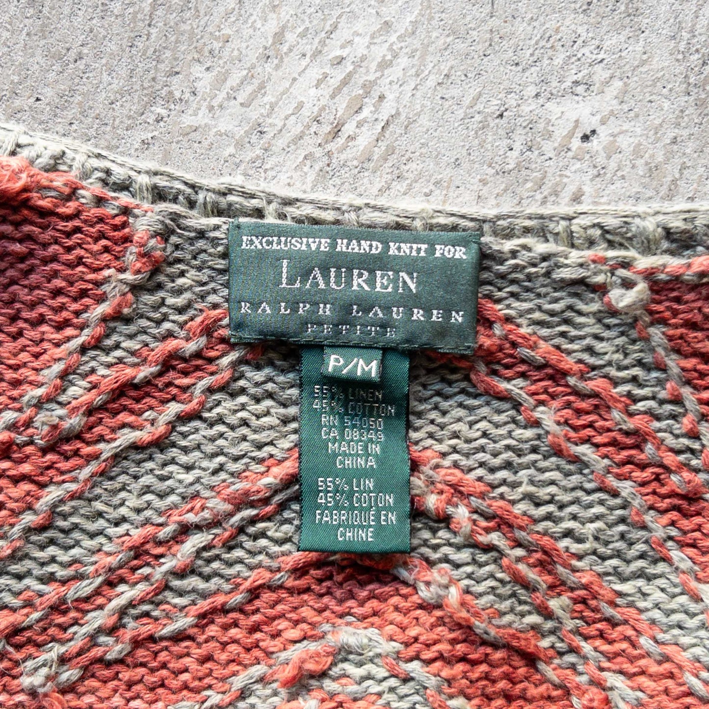 RALPH LAUREN KNIT NATIVE CARDIGAN 1990'S VINTAGE