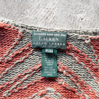 RALPH LAUREN KNIT NATIVE CARDIGAN 1990'S VINTAGE