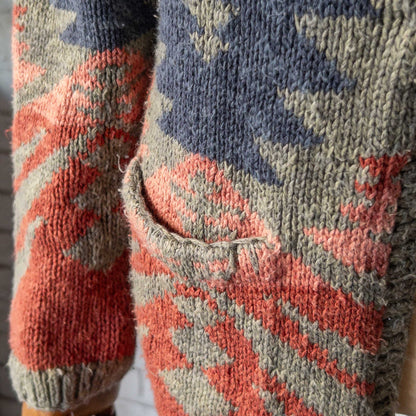 RALPH LAUREN KNIT NATIVE CARDIGAN 1990'S VINTAGE