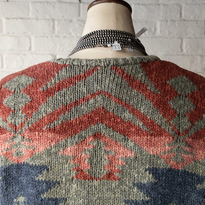 RALPH LAUREN KNIT NATIVE CARDIGAN 1990'S VINTAGE