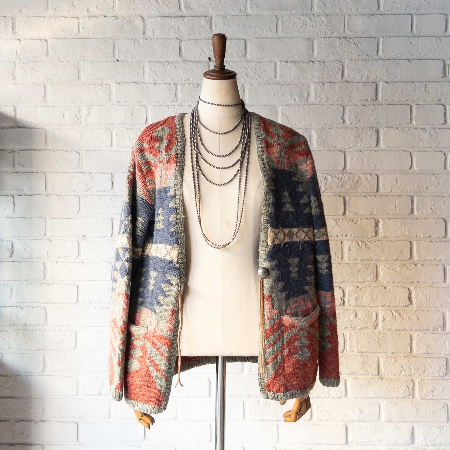 RALPH LAUREN KNIT NATIVE CARDIGAN 1990'S VINTAGE