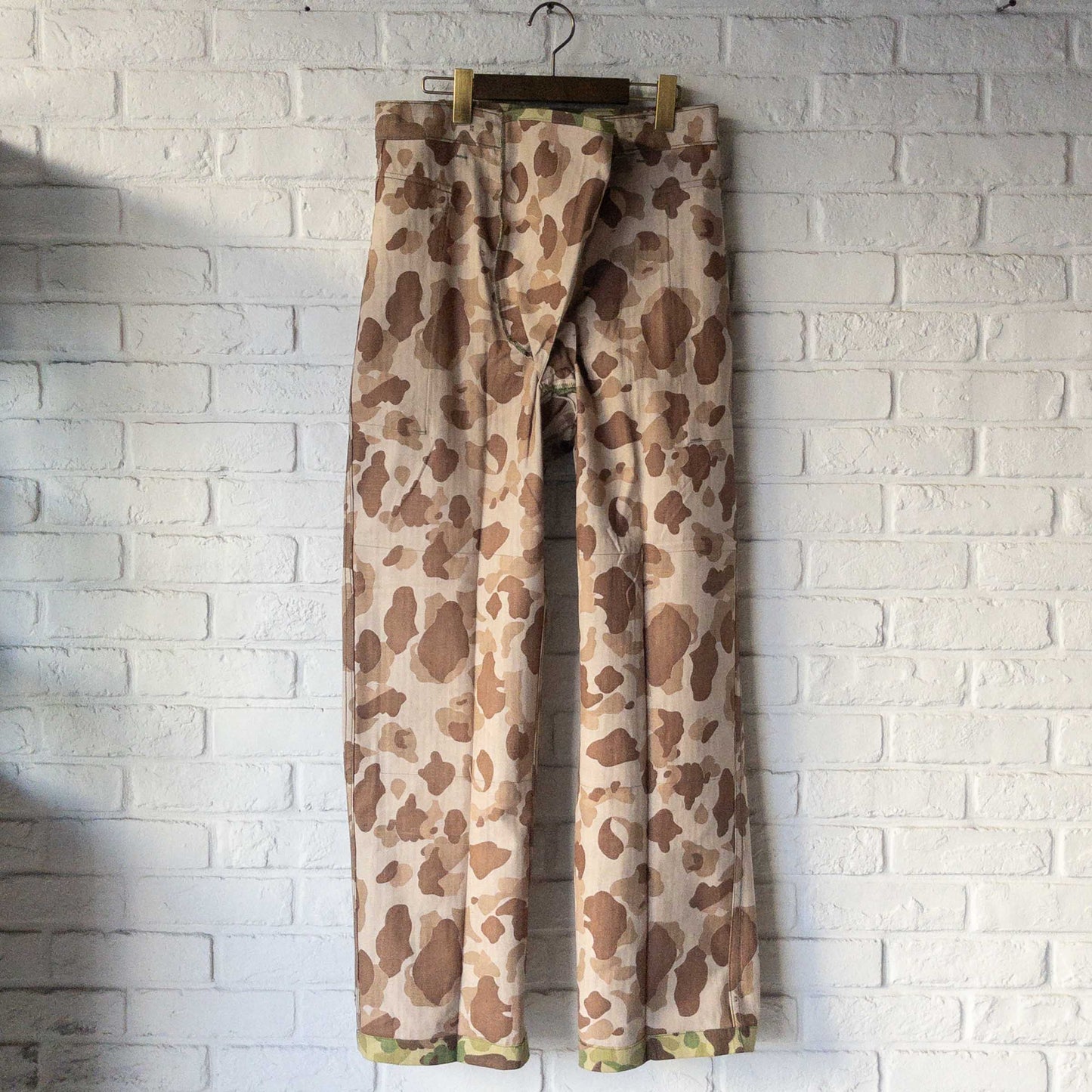 M1943 US ARMY FROG CAMO HBT CARGO PANTS 1940'S DEAD STOCK