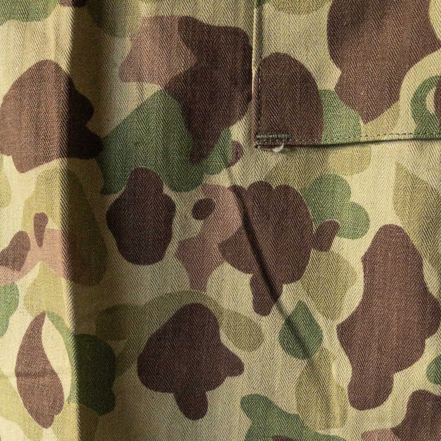 M1943 US ARMY FROG CAMO HBT CARGO PANTS 1940'S DEAD STOCK