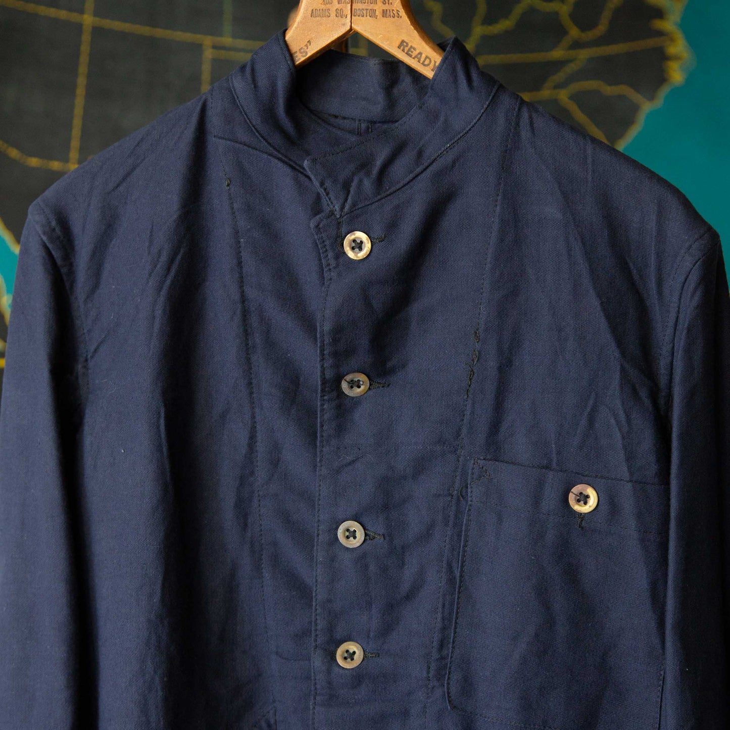 ROYAL NAVY ADMIRALTY OVERALL JACKET 1940'S DEAD STOCK