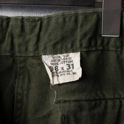 US ARMY BAKER PANTS (38×31) 1960-70's COTTON SATIN