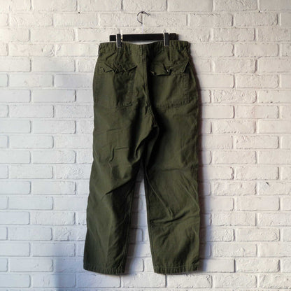 US ARMY BAKER PANTS (38×31) 1960-70's COTTON SATIN