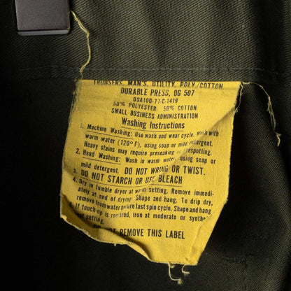 US ARMY BAKER PANTS (36×29) 1970's VINTAGE