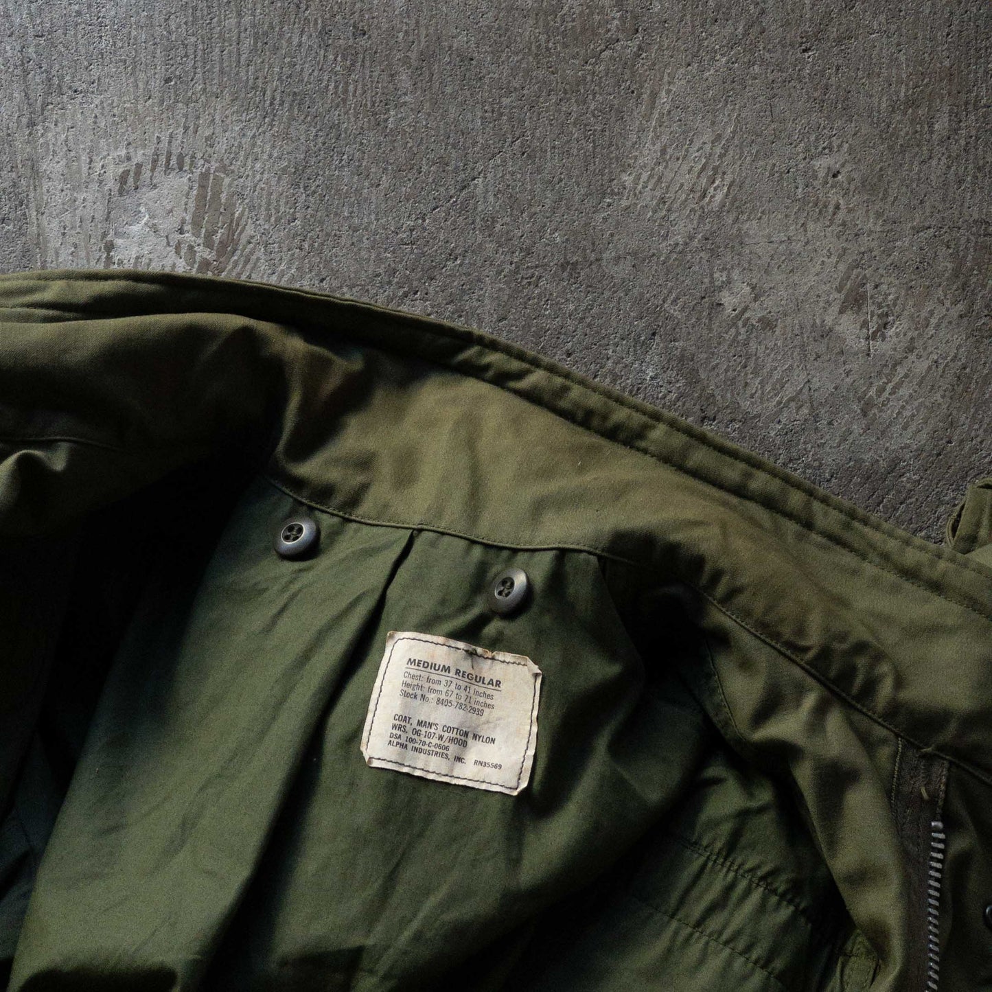 US ARMY M65 FIELD JACKET(M-R) 70's ALOMOST DEAD STOCK