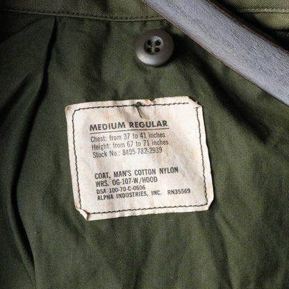 US ARMY M65 FIELD JACKET(M-R) 70's ALOMOST DEAD STOCK