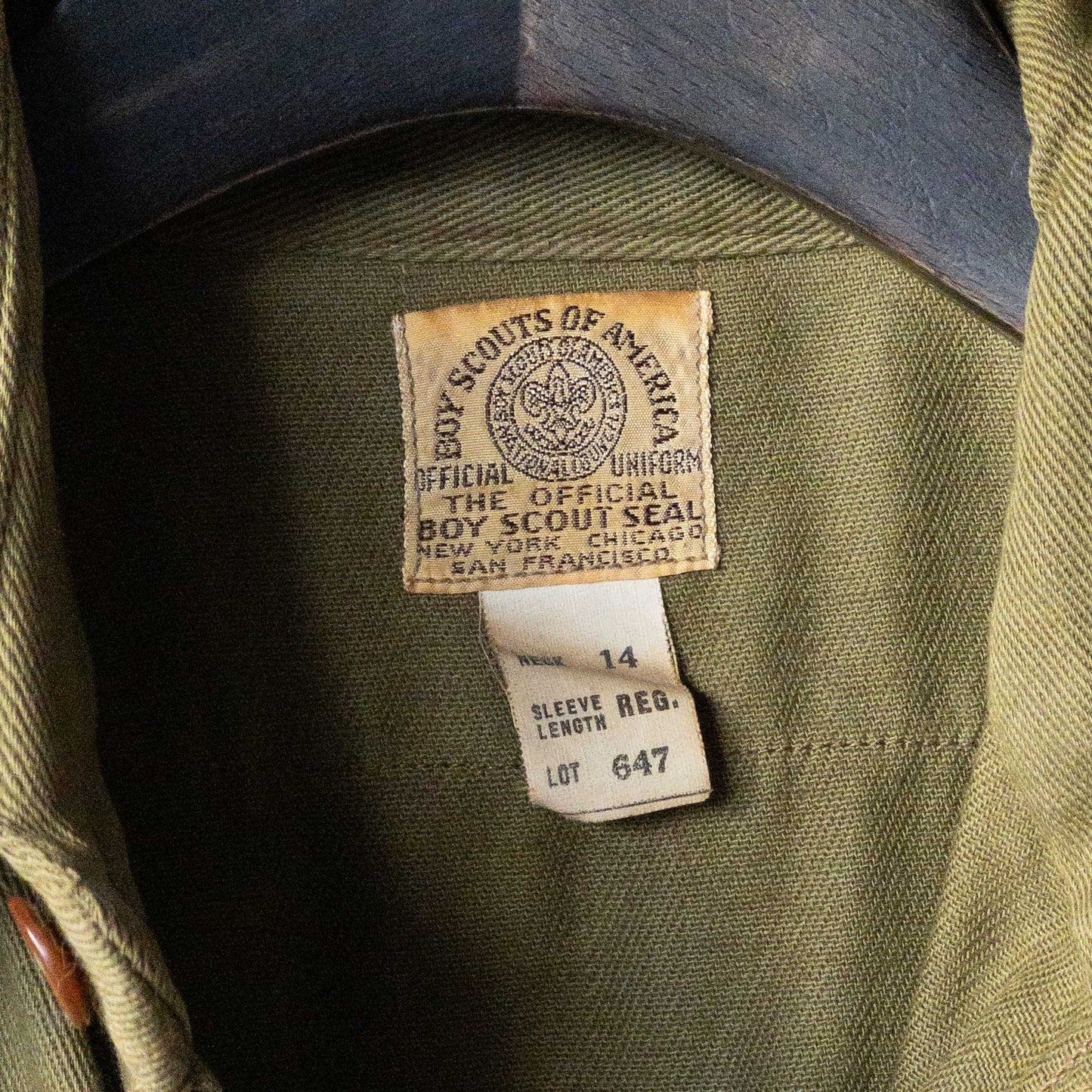 DEAD STOCK BOY SCOUT SHIRTS (14) 1940's VINTAGE