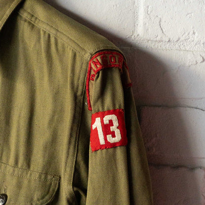 DEAD STOCK BOY SCOUT SHIRTS (14) 1940's VINTAGE